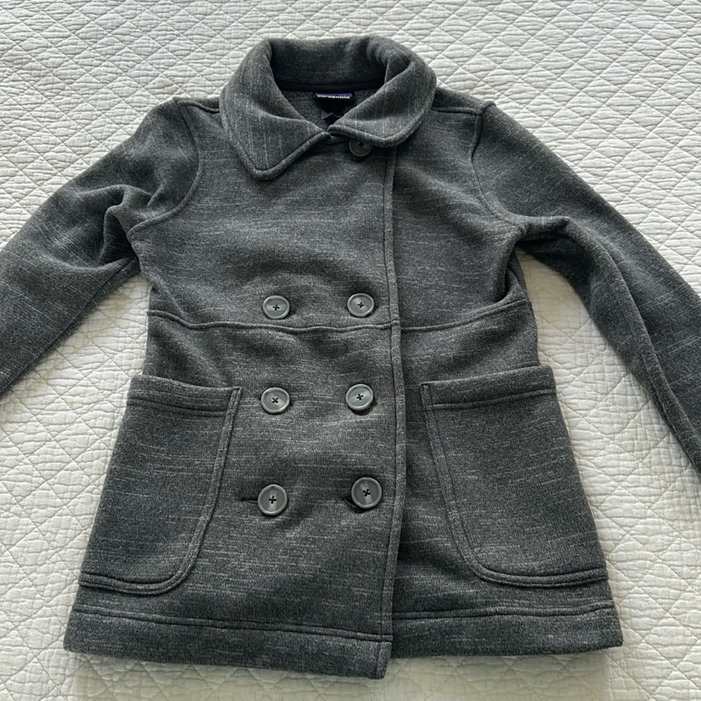 Patagonia pea coat fleece jacket